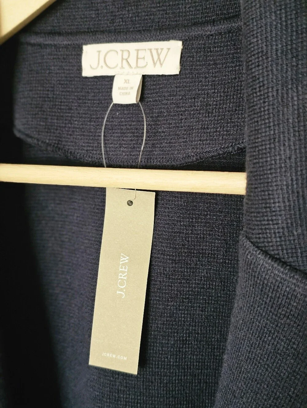 J.CREW Sweater-blazer Navy Sz XL NWT